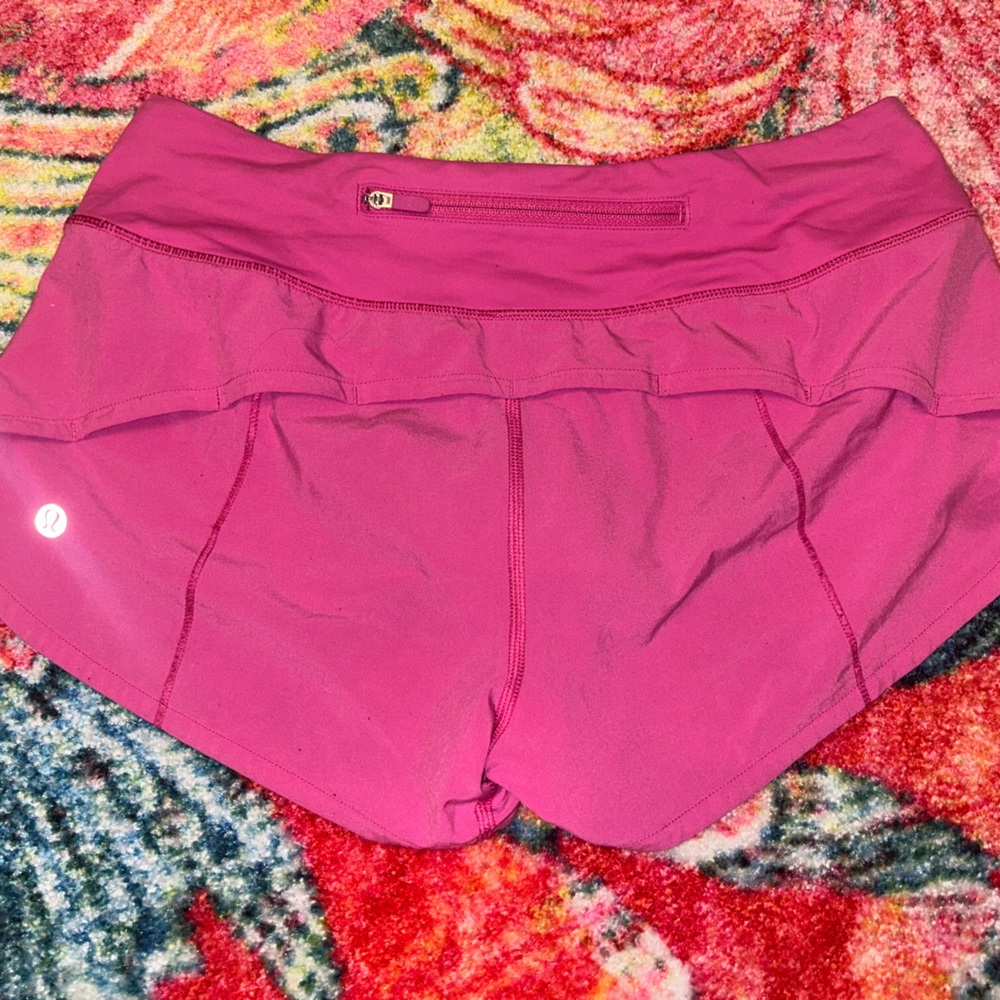 sonic pink lululemon 2.5 inch speed ups!!